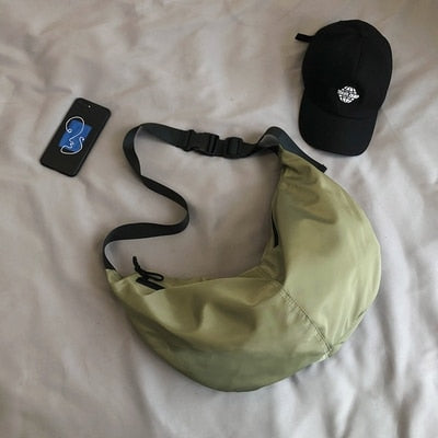 Men's and women's shoulder bag leisure student bag high quality Oxford women's crossbody bag waterproof outdoor fitness bag