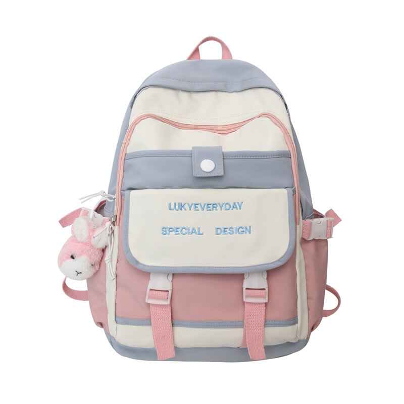 Lady Waterproof Purple Backpack Trendy Cute Girl Travel Kawaii School Bag Women College Backpack Fashion Female Laptop Book Bags