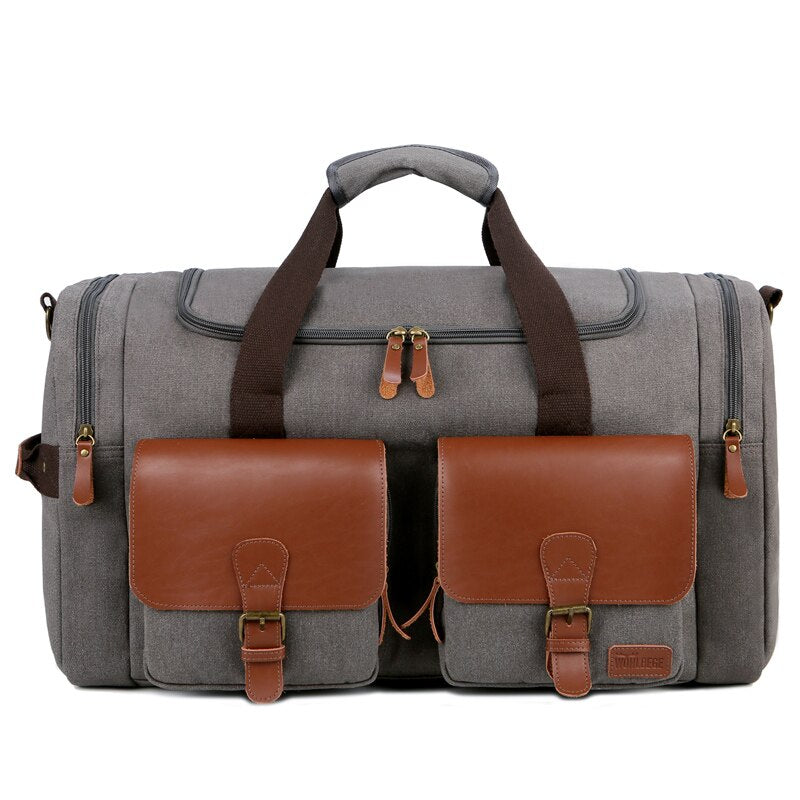 1pc/2pc Travel Bags Large Capacity Handbags Luggage Canvas Bag Cut-proof Overnight Travel Shoulder Bags briefcase Dropshipping