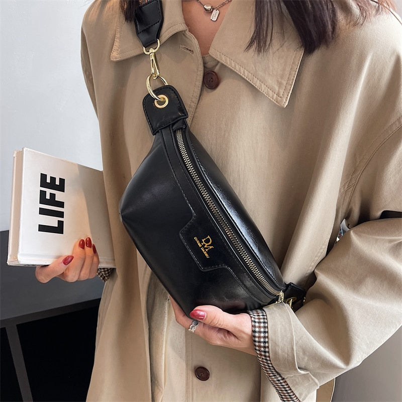 Classic Birds Pattern Woolly Women Bag Outdoor Casual Chest Bags Retro Woolen Women Shoulder Waist Bags Ladys Crossbody Packs