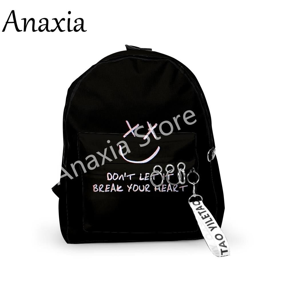 Creative Popular Backpacks Boys/Girls pupil School Bags 3D Print Keychains Oxford Waterproof Funny Cute Small Backpacks