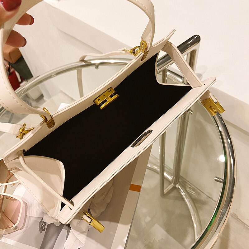Women Bags Fashion Female Bags New Commute Shoulder Bags Solid Pu Leather Handbags Crossbody Bag for Ladies Luxury Messenger Bag