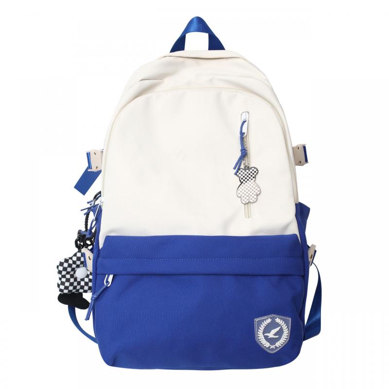 Panelled Pattern School Backpack Women's Backpacks for Teenagers Girls Large Capacity Casual Women Bag Schoolbag Mochila