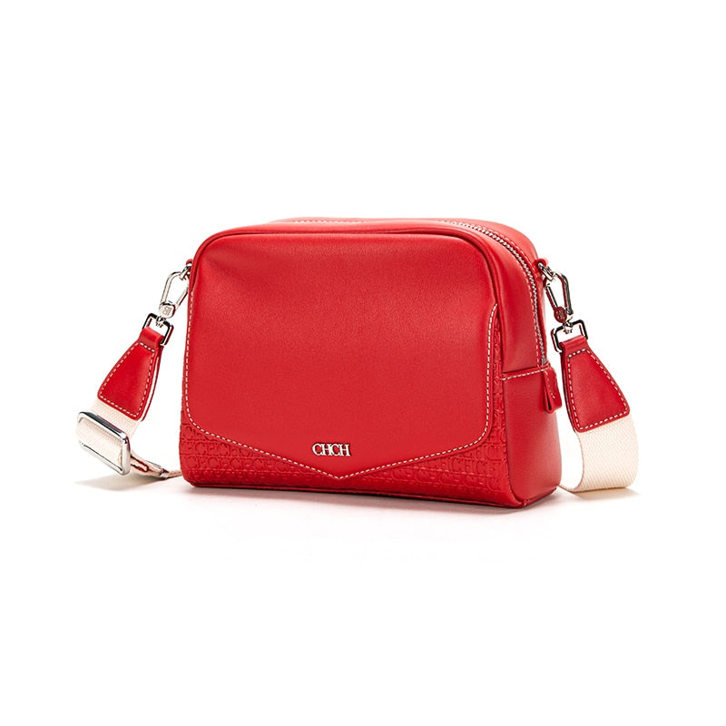 CHCH New Women's Retro Messenger Leather Mobile Phone Shoulder Bag Fashion Cow Leather Handbag