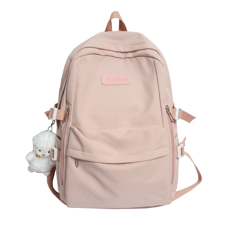 Casual Waterproof Nylon Women Bags School Backpack for Teenagers Girls Travel Backbag Mochilas Female Small Bookbag Kawaii Bag