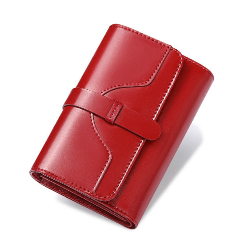 Woman Wallet Genuine Leather Wallets for Women Fashion Luxury High Quality RFID Card Holder Purse Female Clutch Bag