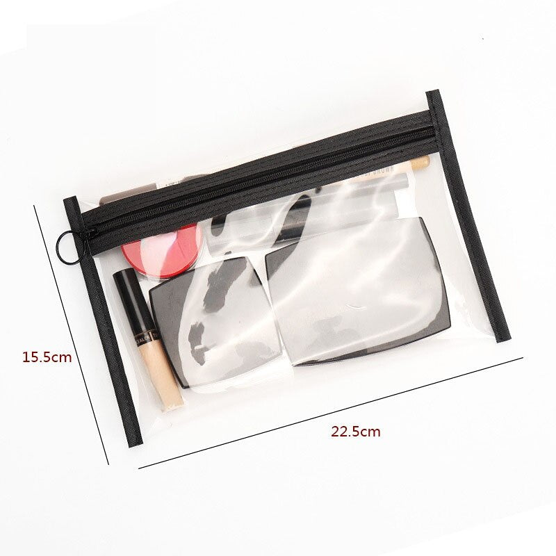 Transparent Waterproof PVC Makeup Pouch Fashion New Clear Cosmetic Bag Women Makeup Organizer Toiletry Bag Travel Cosmetics Bag
