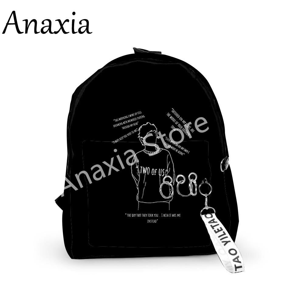 Creative Popular Backpacks Boys/Girls pupil School Bags 3D Print Keychains Oxford Waterproof Funny Cute Small Backpacks