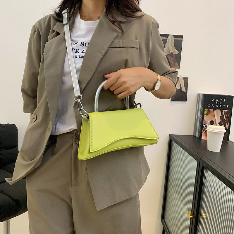 Contrasting Color Small Square Bag New High-quality Ladies Luxury Casual Simple Shoulder Bag Trendy Fashion Messenger Bag