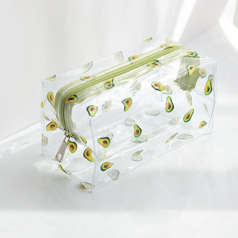 Women Waterproof Clear Cosmetic Bags Case PVC Fashion Girl Travel Zipper Make Up Bag Pouch Toiletry Brush Wash Organizer