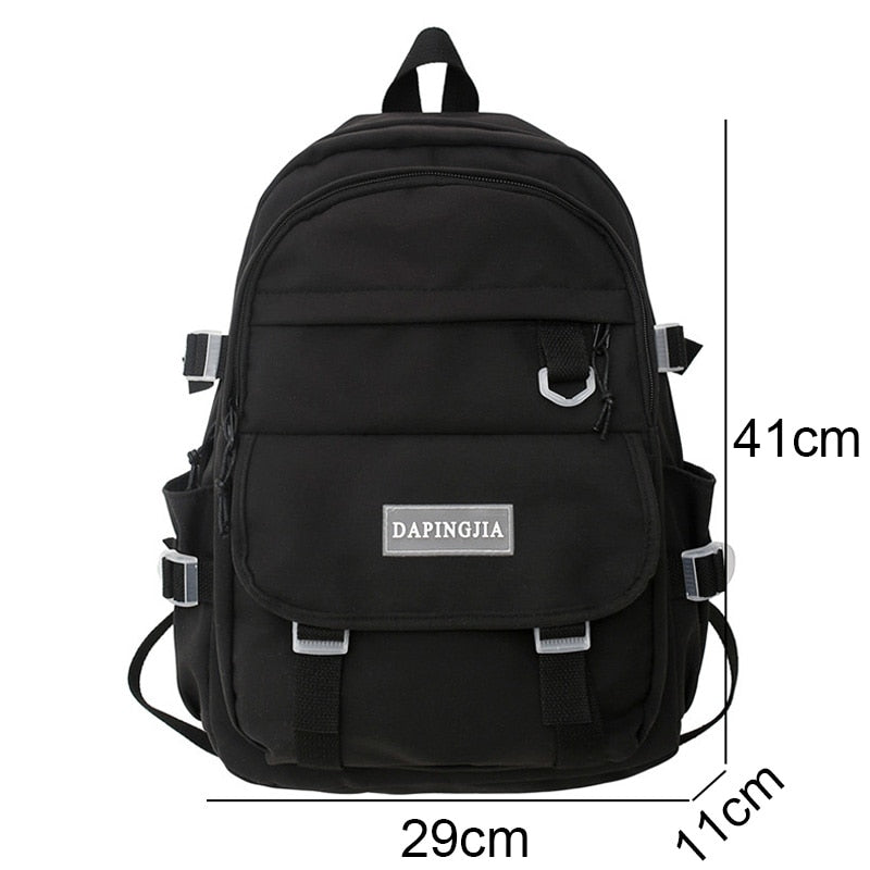 Cool Female Waterproof White College Backpack Trendy Lady Laptop Backpack Book Girl Travel Student Bag Fashion Women School Bags
