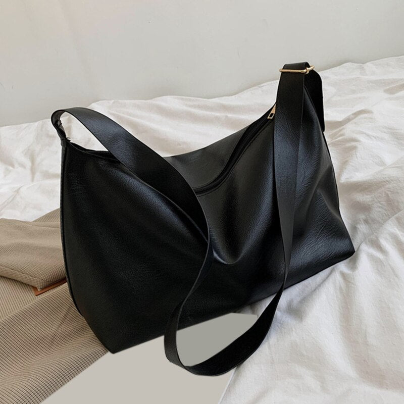 Women Leather Handbags Women's PU Tote Bag Large Capacity Female Shoulder Bags Solid Casual Women Bags Bolsas Femininas