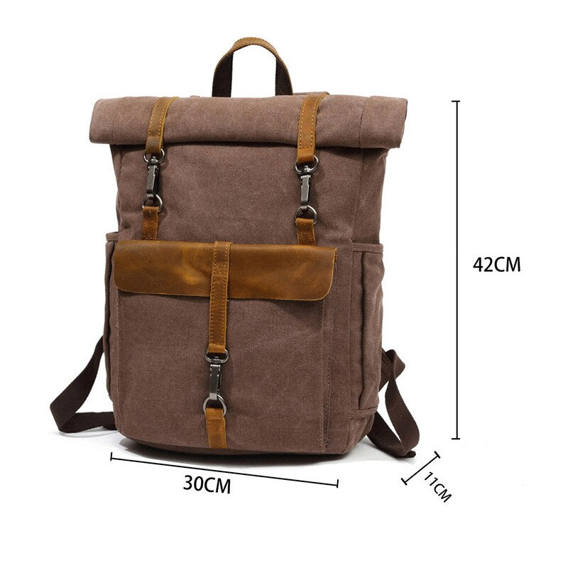 Vintage Travel Bags For Men New Canvas Backpack Luggage Rucksack Casual School Bags Mochila Laptop Backpacks