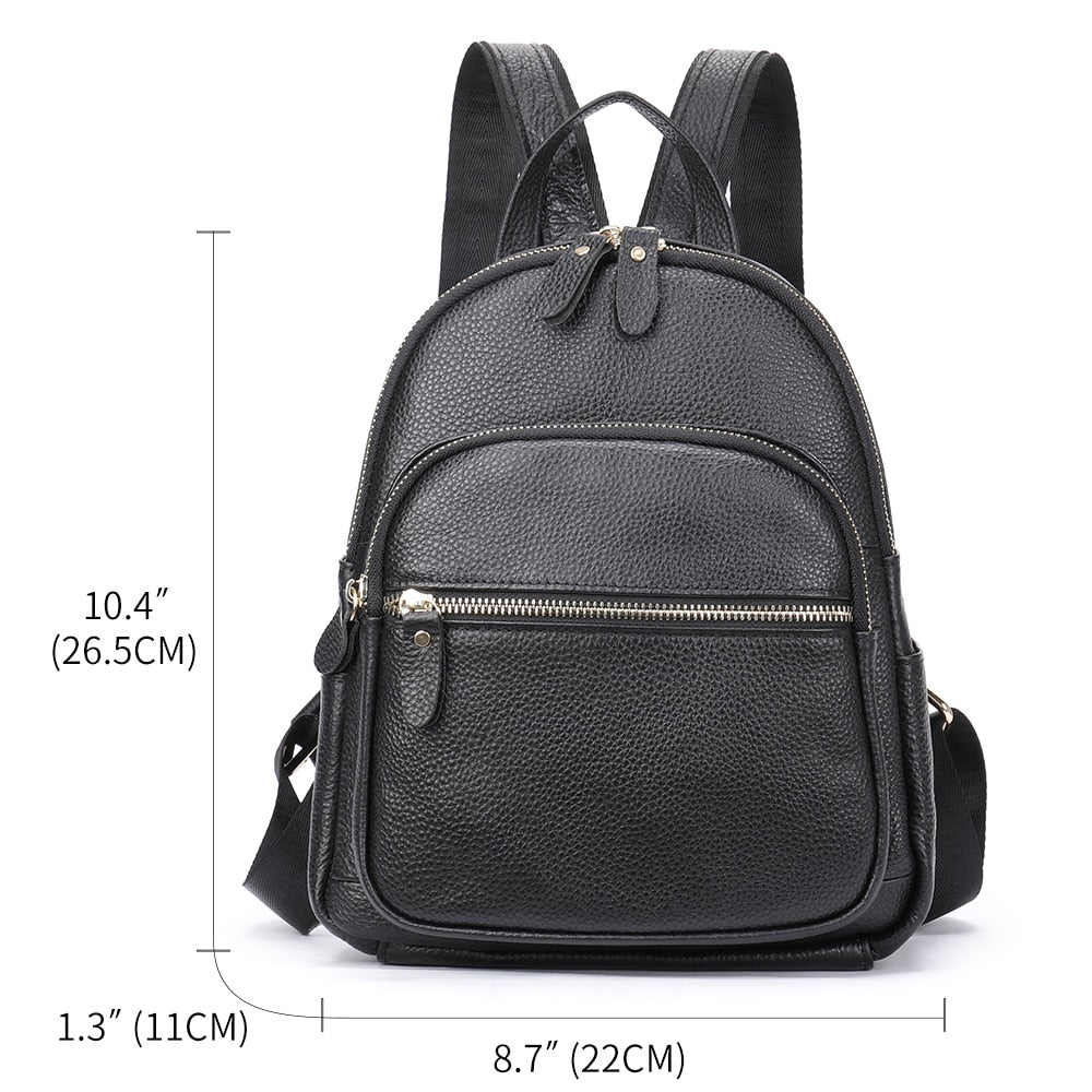 WESTAL Women's Leather Backpack Black School Backpack for Women Bagpack Luxury Shoulder Bags Woman mochila feminina Back Pack