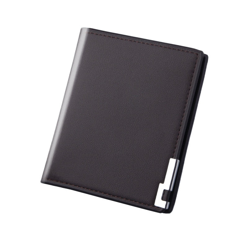 Hot Selling Fashion Men Wallets Luxury Brand Short Wallet Men's Multi-card Ultra-thin Wallet Trend No Zipper Coin Purse