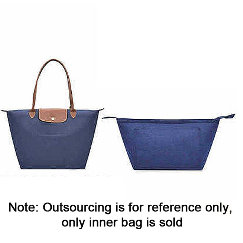 EverToner Felt Cloth Bag For LONGCHAMP Bag liner Multi-functional Travel Insert Bag Makeup Organizer Dumpling Shape lined Bag