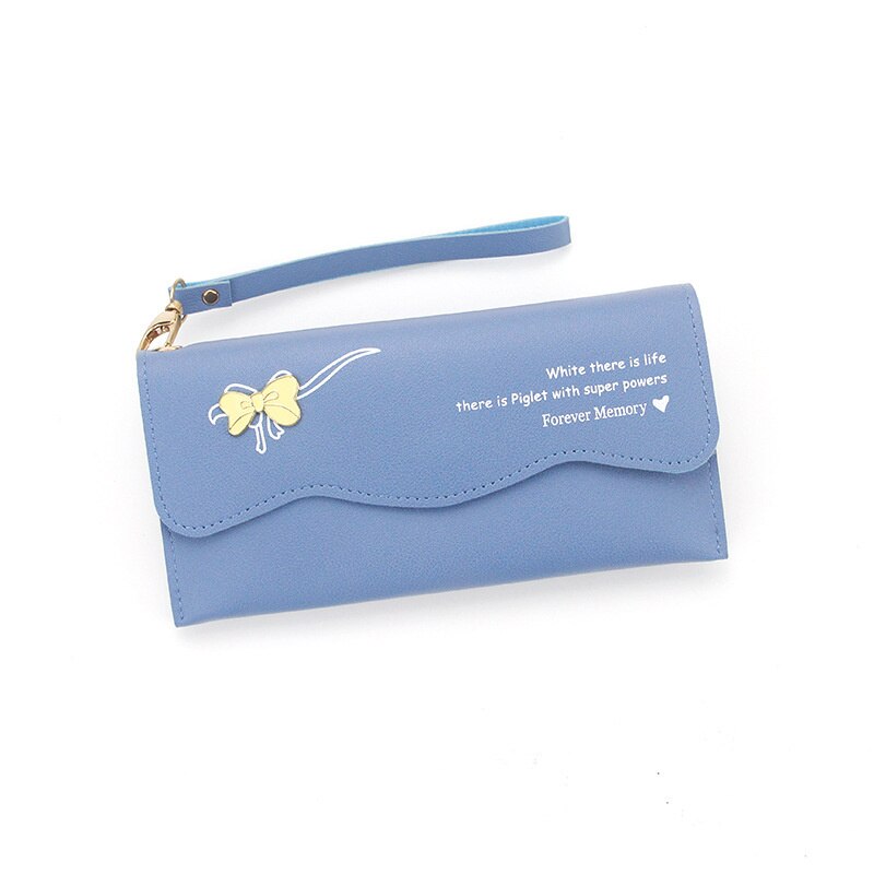 Bow Ladies Wallet Multifunctional Ladies Clutch Bag Coin Purse Zipper Bag Casual Ladies Long Wallet Wallet 1Pc wallets for women