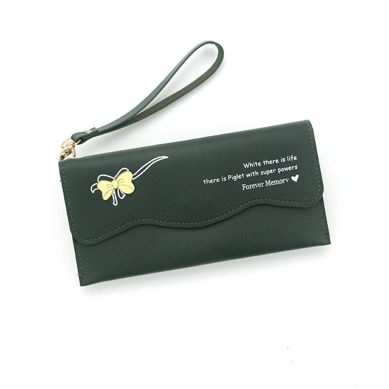 Bow Ladies Wallet Multifunctional Ladies Clutch Bag Coin Purse Zipper Bag Casual Ladies Long Wallet Wallet 1Pc wallets for women