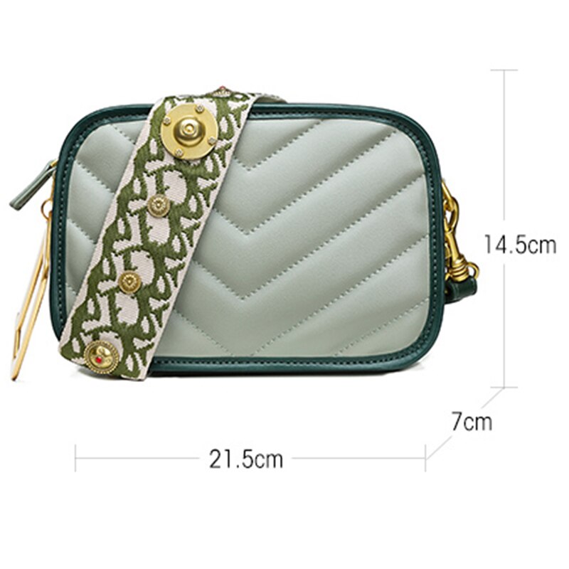 Cnoles Fashion Ladies Shoulder Bag Luxury Women Bags Designer Brand Female Leather Crossbody Bags With 2 shoulder straps