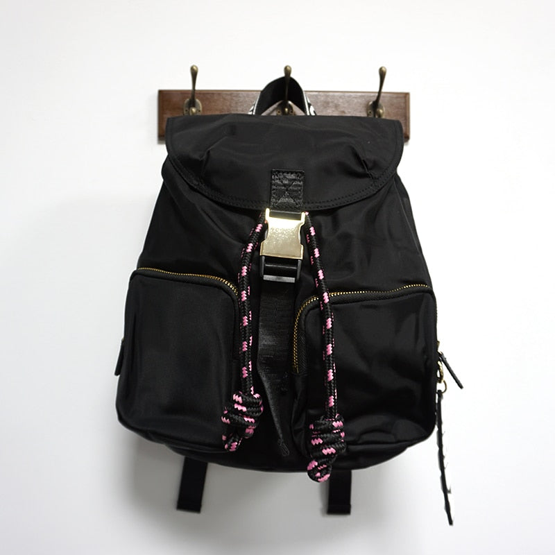 Fashion Brand Tassel Women's Backpack Nylon Waterproof Travel Female Backpacks Casual Large Capacity Flap School Backpack Bolsos