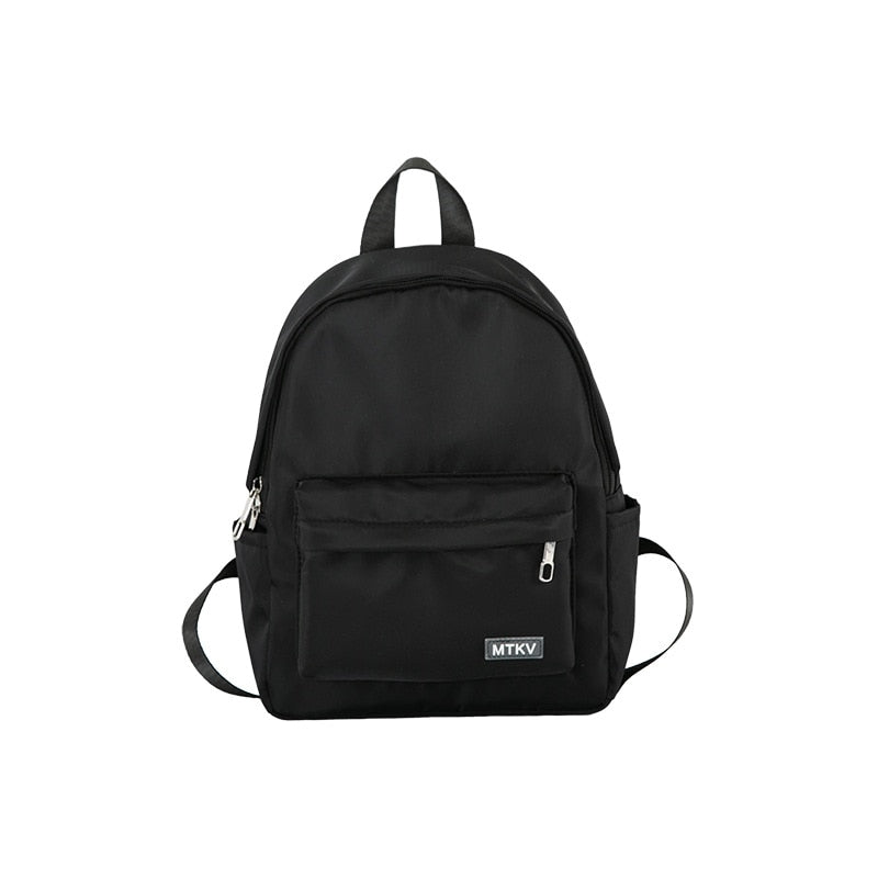 Waterproof Nylon School Backpack Women's Backpacks for Teenagers Girls Outdoor Travel Women Bag Solid Color Schoolbag Mochila