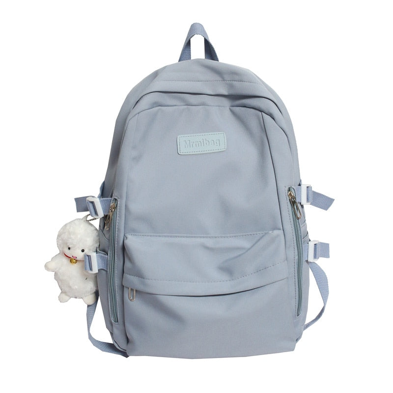 Casual Waterproof Nylon Women Bags School Backpack for Teenagers Girls Travel Backbag Mochilas Female Small Bookbag Kawaii Bag