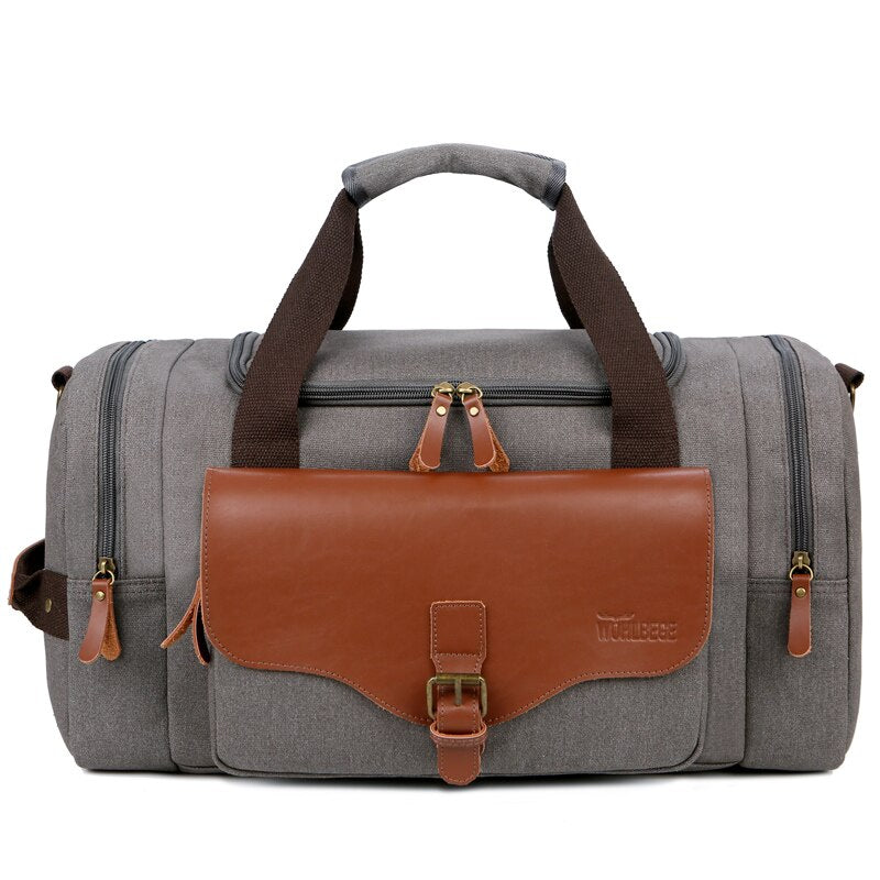 1pc/2pc Travel Bags Large Capacity Handbags Luggage Canvas Bag Cut-proof Overnight Travel Shoulder Bags briefcase Dropshipping