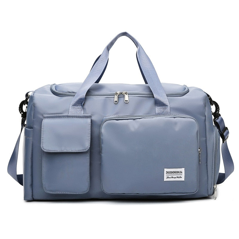 Large Capacity Travel Bag Luggage Handbag Men Women Shoulder Bag Outdoor Waterproof Sports Gym Bag Female Duffle Bag Shoe Bags