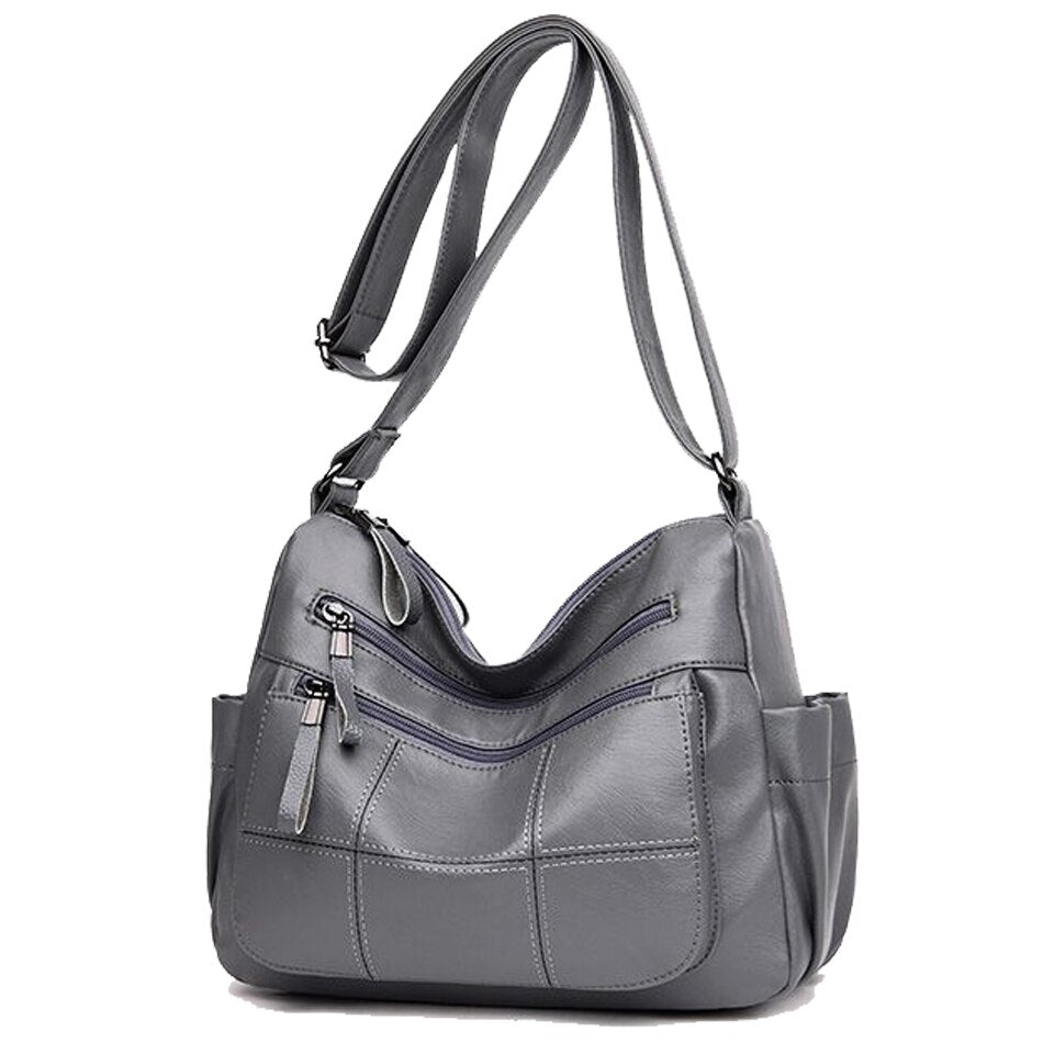 2 Layers Genuine Brand Leather Shoulder Messenger Luxury Handbags Women Bags Designer High Quality Crossbody Bags for Women Sac