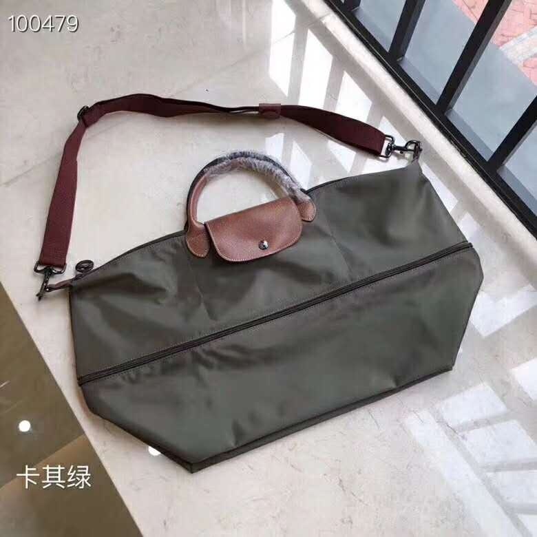 Lightweight Travel Bag Dumpling Bag Large Unisex Nylon Cloth with Leather Handbag Travel Bag Women's Tote Bag