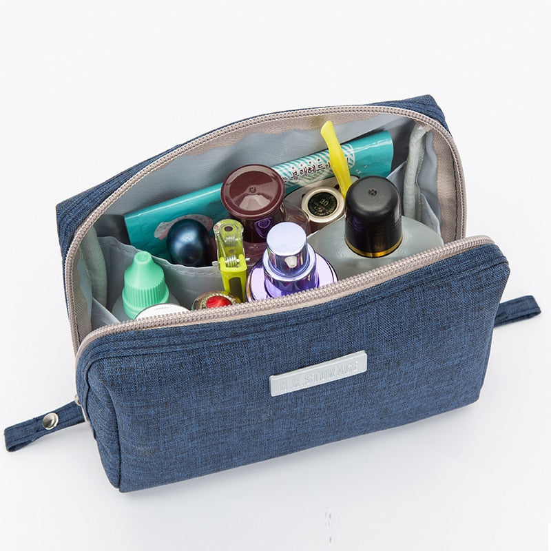 1Pcs Small Protable Women's Cosmetic Bag Waterproof Travel Business Men Storage Bag Organizer for Cosmetics Women Makeup Bags