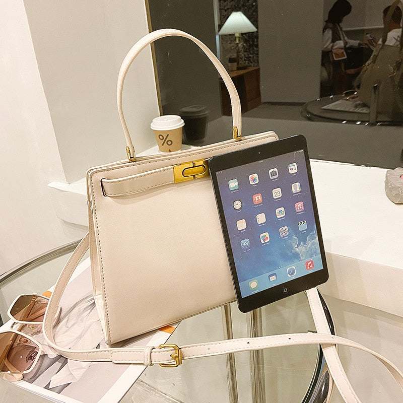 Women Bags Fashion Female Bags New Commute Shoulder Bags Solid Pu Leather Handbags Crossbody Bag for Ladies Luxury Messenger Bag
