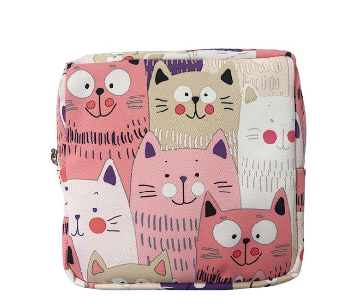 1PCS Women Cosmetic Bag Case Necessary Cute Travel Organizer Fashion Girl Lipstick Sanitary Pads Toiletry Bags Makeup Pouch
