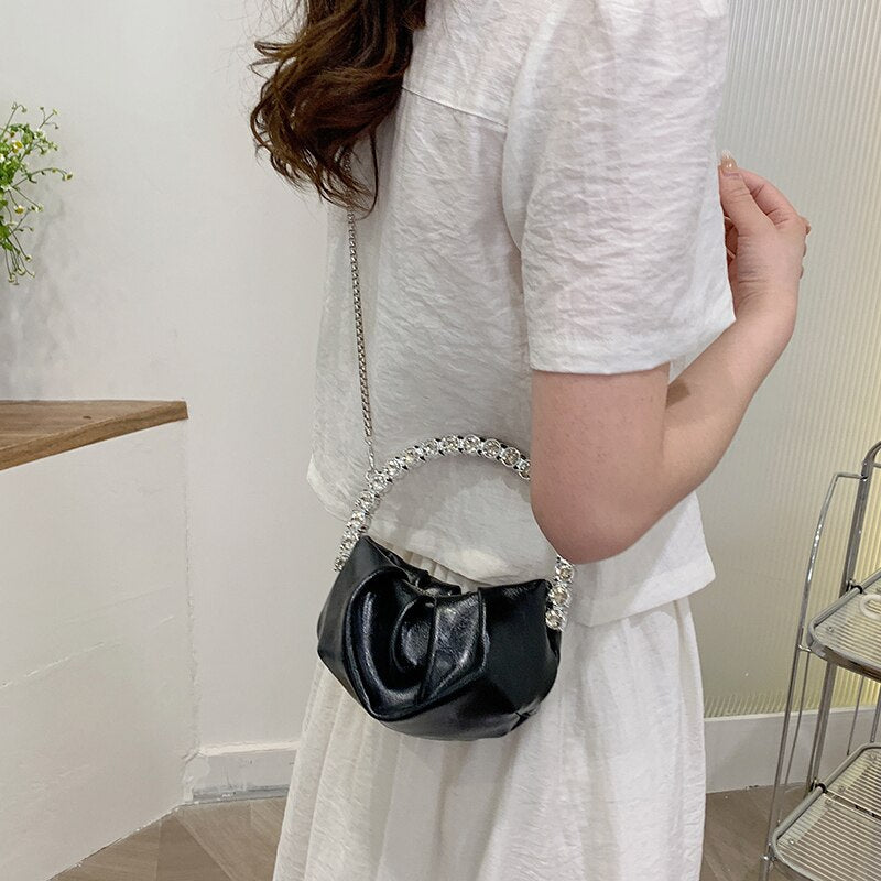 Fashion Female Mini Banquet Bag Handbags Luxury Designer Chain Shoulder Messenger Bags High Quality Cosmetic Diamond Women's Bag