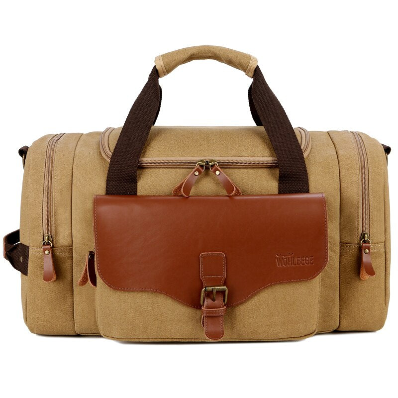 1pc/2pc Travel Bags Large Capacity Handbags Luggage Canvas Bag Cut-proof Overnight Travel Shoulder Bags briefcase Dropshipping