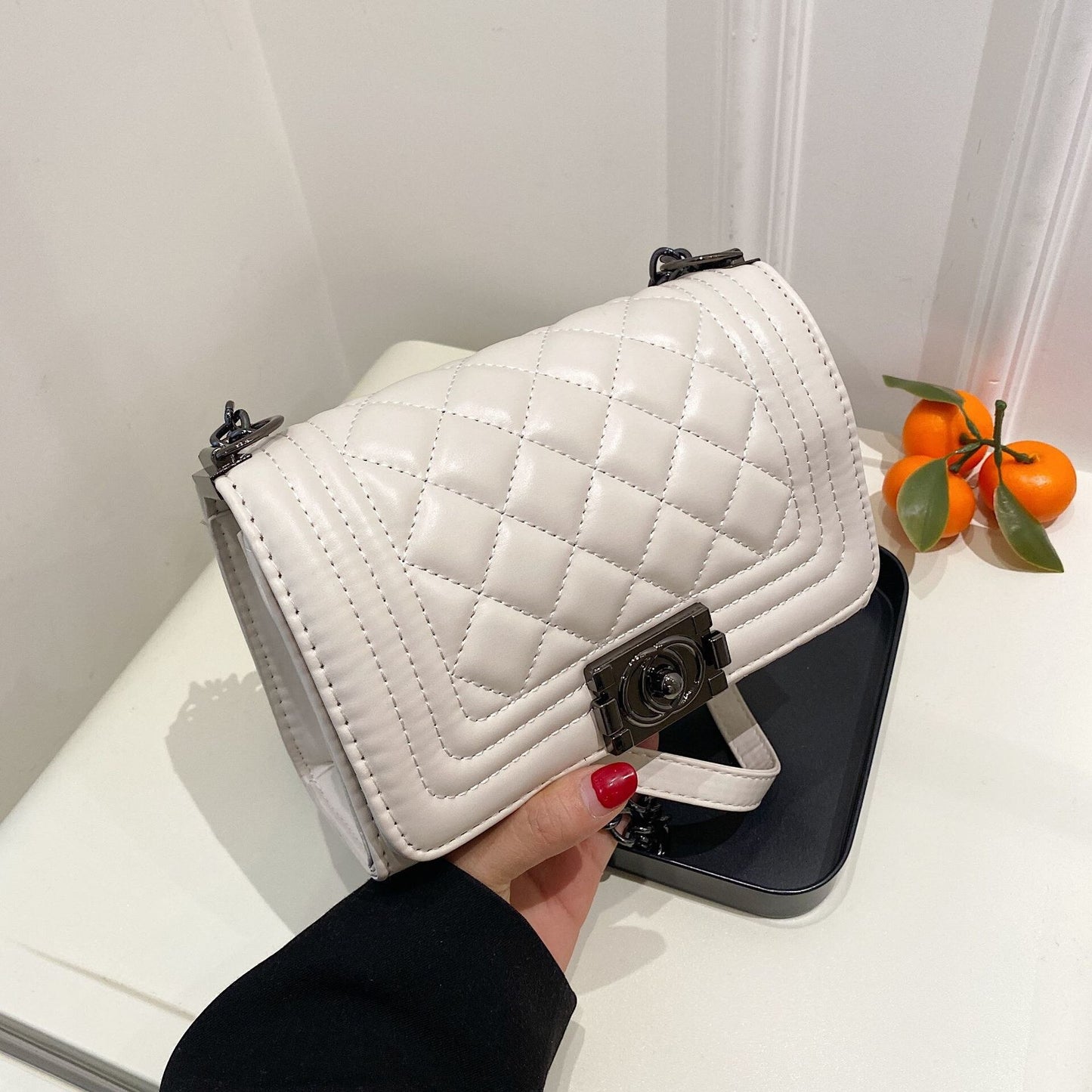 Shoulder Bags High Capacity Handbags Famous Luxury Designer PU leather Folds Square Lingge For Women Bags Soft Tote Women's Bag