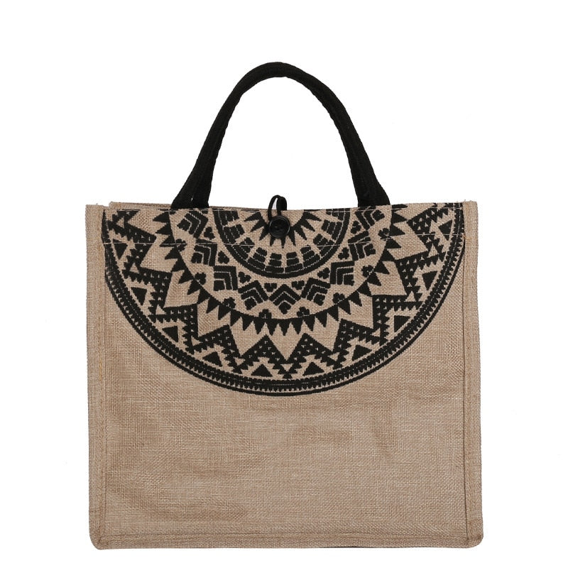 Women Summer Beach Bags Handbags Large Capacity Lady Tassel Shoulder Bag Big Letter Linen Totes Casual Girls Travel Shopping Bag