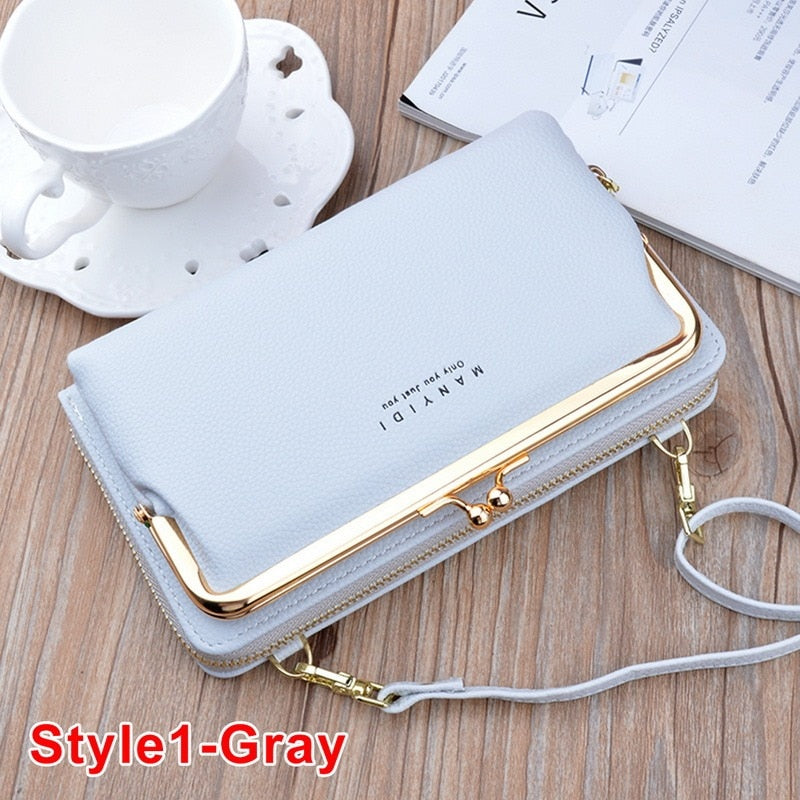 Luxury Women's Handbags Pu Leather Bag For Woman Female Clutch Phone Bags Women Business Card Holder Wallet Shoulder Bag