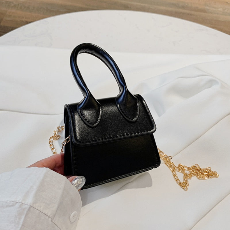 Mini Tote Bag Crocodile Pattern Flip Messenger Crossbody Bag Female Simple Shoulder Bag Small Square Lady Handbag New