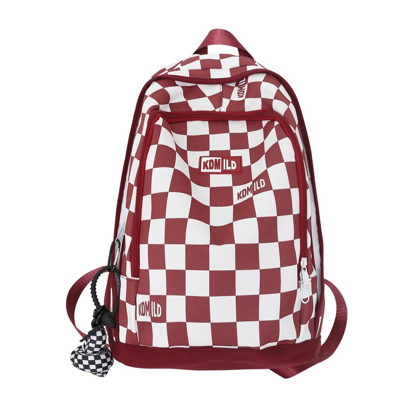 Male Women Plaid Backpack Fashion Lady Laptop School Bag New Girl Boy Backpack Trendy Female Men Travel Book Lattice Student Bag