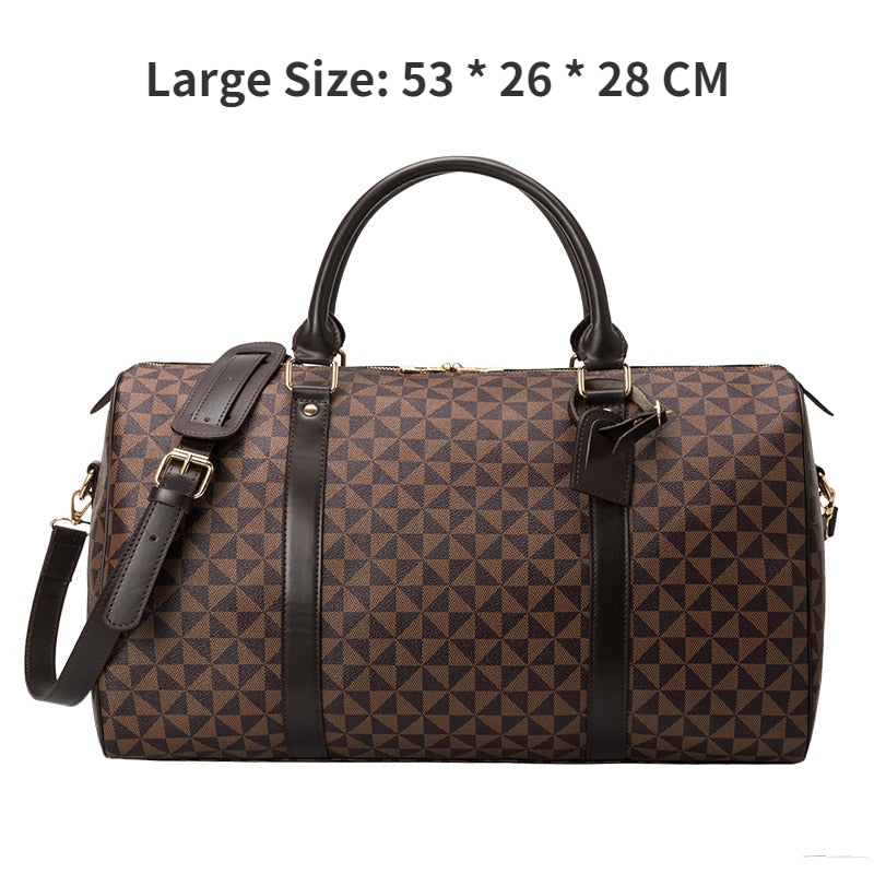 Fashion Waterproof Travel Bags Men/Women Fitness Handbag Leather Shoulder Bag Business Large Travel Tote Luggage Bag Male/Female