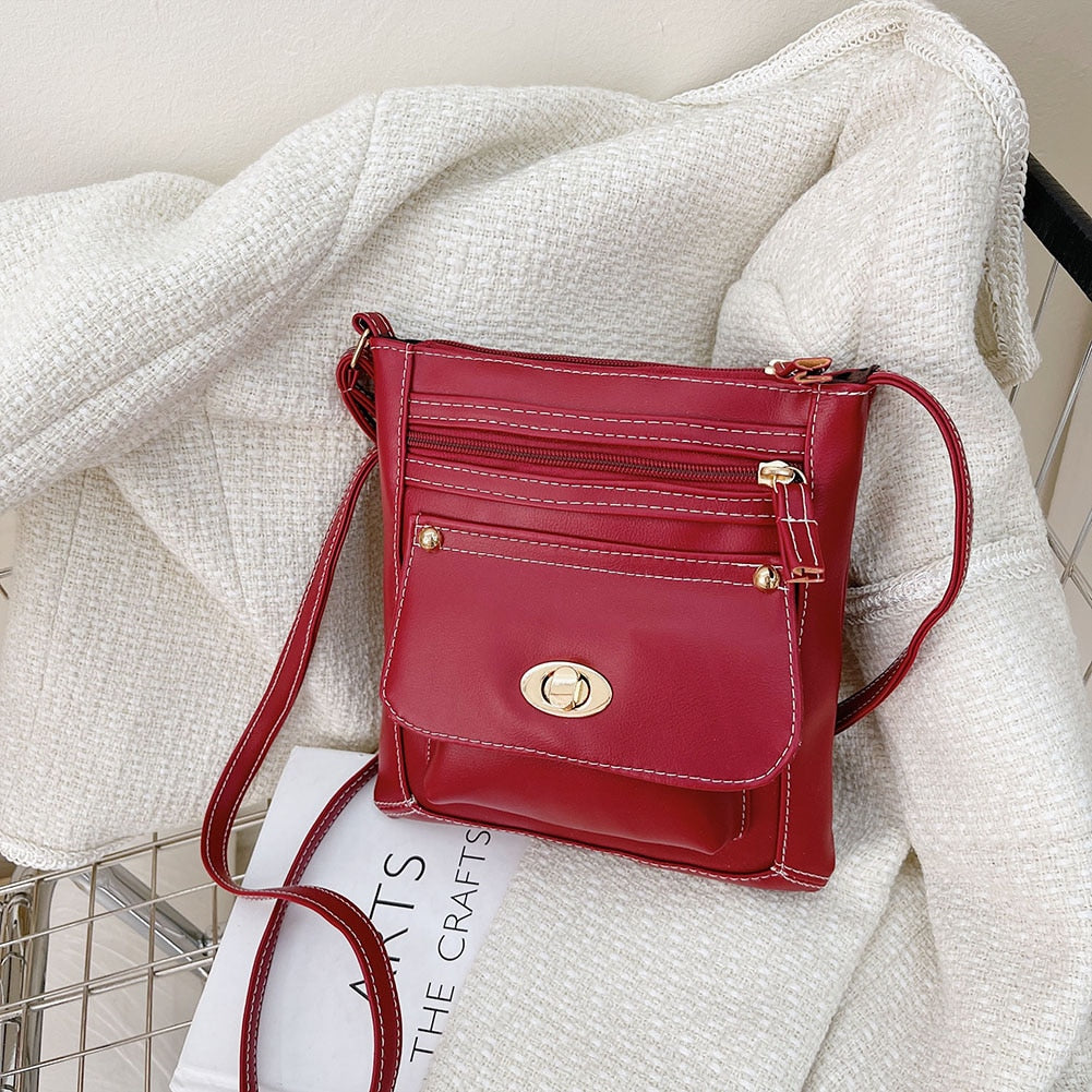 Women Shoulder Bags Stylish Ladies PU Leather Messenger Bags Retro Women Classic Crossbody Bags Small Purse for Outdoor