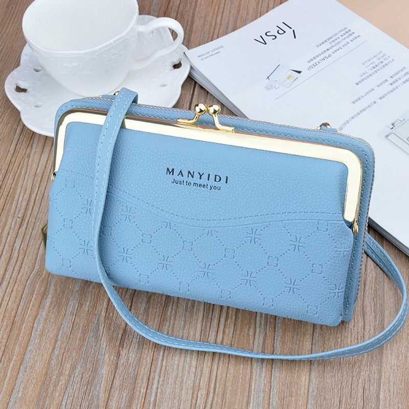Luxury Women's Handbags Pu Leather Bag For Woman Female Clutch Phone Bags Women Business Card Holder Wallet Shoulder Bag