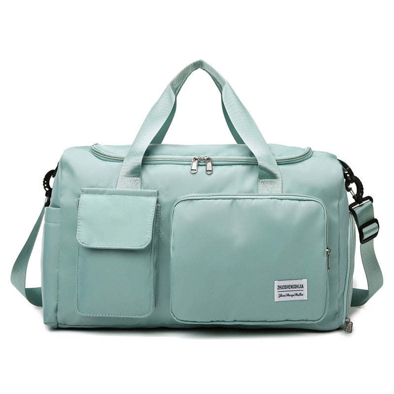 Large Capacity Travel Bag Luggage Handbag Men Women Shoulder Bag Outdoor Waterproof Sports Gym Bag Female Duffle Bag Shoe Bags
