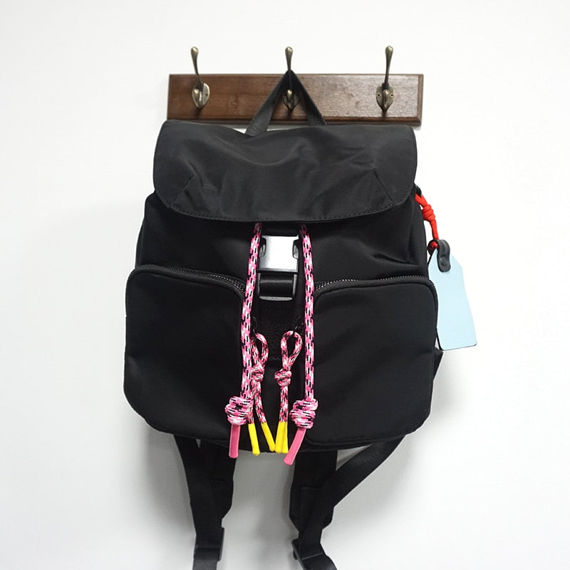 Fashion Brand Tassel Women's Backpack Nylon Waterproof Travel Female Backpacks Casual Large Capacity Flap School Backpack Bolsos