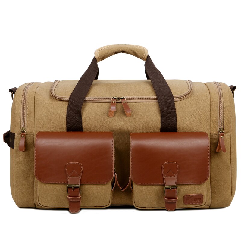 1pc/2pc Travel Bags Large Capacity Handbags Luggage Canvas Bag Cut-proof Overnight Travel Shoulder Bags briefcase Dropshipping