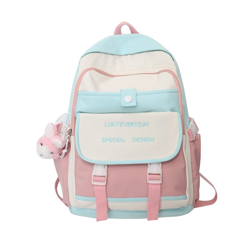 Lady Waterproof Purple Backpack Trendy Cute Girl Travel Kawaii School Bag Women College Backpack Fashion Female Laptop Book Bags