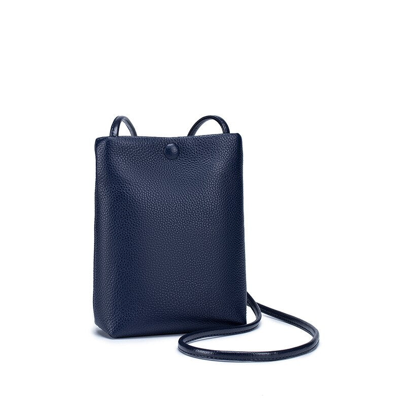 New Women Genuine Leather Handbags Female Large Capacity Shoulder Bags Phone Pocket Card Holders Fashion Crossbody Bags for Girl