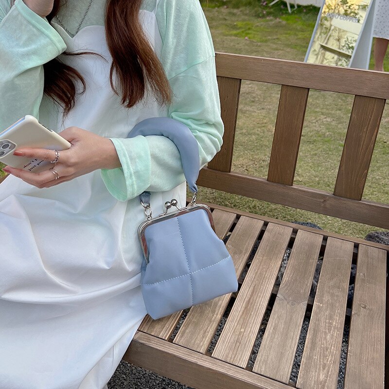 Fashion Shell Clip Women Shouder Bags Designer Handbags and purse Luxury Pu Leather Chains Crossbody Bag Small Lady phone Wallet