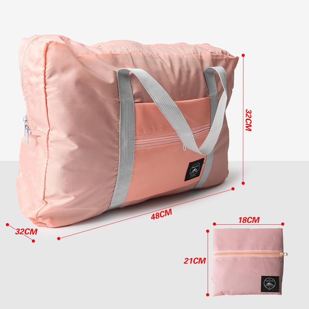 Large Capacity Travel Bags Portable Bag Nylon Foldable Tote Luggage Women Men Waterproof Handbag Shoulder Bag Traveling Backpack